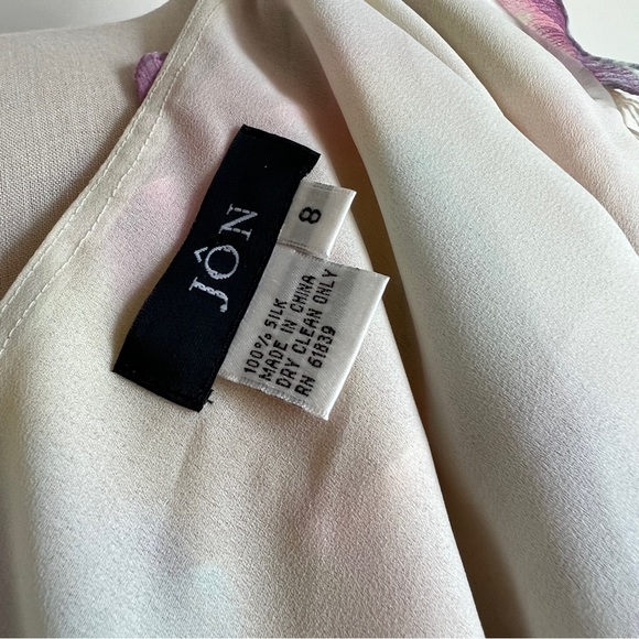 Jôn Silk Ruffle Floral Print Multicolor Camisole Size 8 - Picture 3 of 4